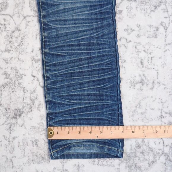 Vintage Playboy Gold Studded Low Rise Skinny Jeans Ruched Rare – Women’s 9/10 - Picture 10 of 14